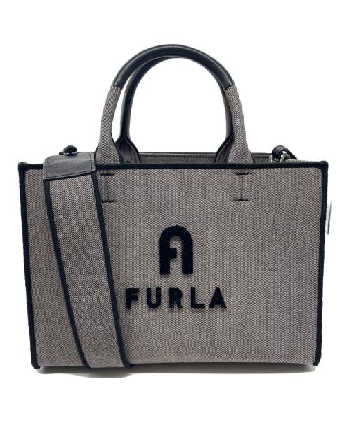 FURLA（フルラ）FURLA (フルラ) 2WAYショルダーバッグ グレーの古着・服飾アイテム
