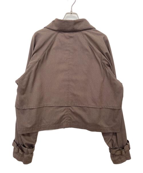 jieda（ジエダ）jieda (ジエダ) SHORT TRENCH JACKET ブラウン サイズ:1の古着・服飾アイテム