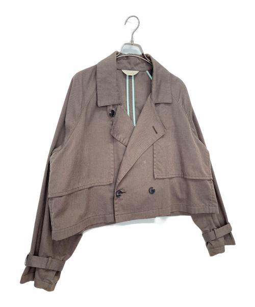 jieda（ジエダ）jieda (ジエダ) SHORT TRENCH JACKET ブラウン サイズ:1の古着・服飾アイテム