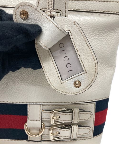 GUCCI（グッチ）GUCCI (グッチ) トートバッグ　シェリーラインGGキャンバス ベージュの古着・服飾アイテム