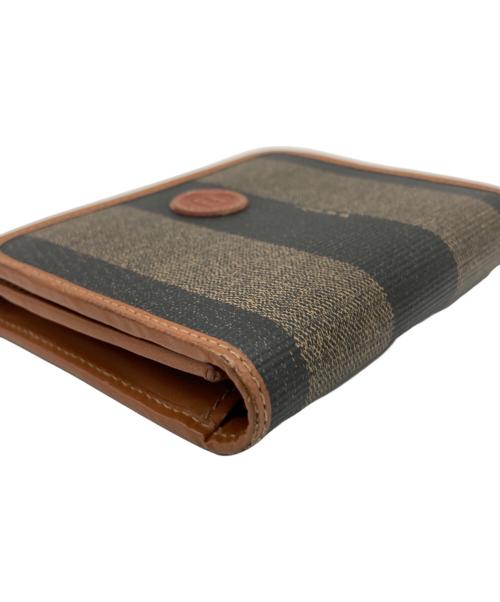 FENDI（フェンディ）FENDI (フェンディ) 3つ折り財布 ブラウンの古着・服飾アイテム