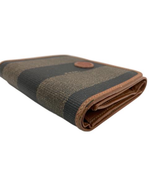 FENDI（フェンディ）FENDI (フェンディ) 3つ折り財布 ブラウンの古着・服飾アイテム