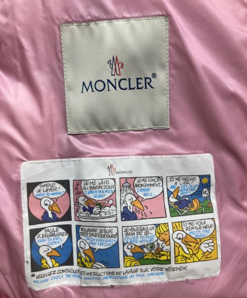 MONCLER（モンクレール）MONCLER (モンクレール) ダウンジャケット ピンク サイズ:10A（140㎝）の古着・服飾アイテム