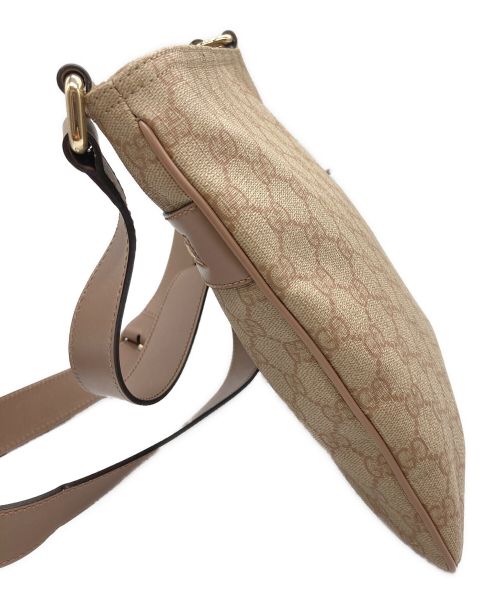 GUCCI（グッチ）GUCCI (グッチ) ショルダーバッグ　GGスプリーム ピンクベージュの古着・服飾アイテム