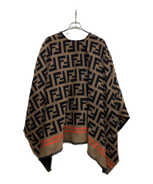 FENDI（フェンディ）FENDI (フェンディ) ポンチョ ブラウン サイズ:-の古着・服飾アイテム