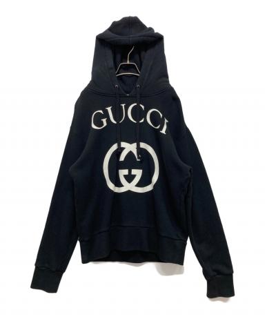 中古・古着通販】GUCCI (グッチ) パーカー ブラック サイズ:XS
