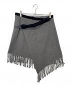 NUMBER (N)INEナンバーナイン）の古着「ラップスカート」｜グレー