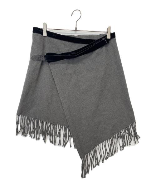 NUMBER (N)INE（ナンバーナイン）NUMBER (N)INE (ナンバーナイン) ラップスカート グレー サイズ:不明の古着・服飾アイテム