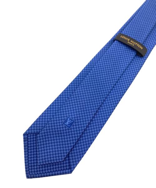 LOUIS VUITTON（ルイ ヴィトン）LOUIS VUITTON (ルイ ヴィトン) クラヴァット・マイクロダミエ ブルー サイズ:表記無しの古着・服飾アイテム