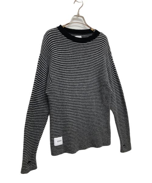 WTAPS（ダブルタップス）WTAPS (ダブルタップス) WAFFLE 02 SWEATER WOOL グレー サイズ:X01の古着・服飾アイテム