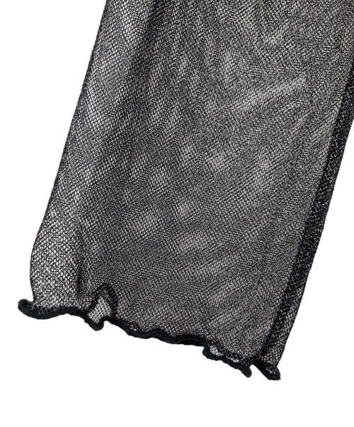 Kaene（カエン）Kaene (カエン) ラメチュールメロウワンピース ブラック サイズ:36の古着・服飾アイテム