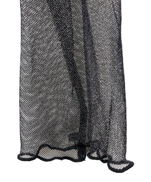 Kaene（カエン）Kaene (カエン) ラメチュールメロウワンピース ブラック サイズ:36の古着・服飾アイテム