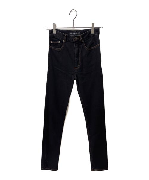 Y. PROJECT（ワイプロジェクト）Y. PROJECT (ワイプロジェクト) レイヤードスキニーデニムパンツ ブラック サイズ:XXSの古着・服飾アイテム