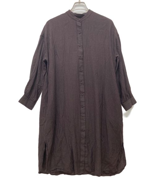 maison de soil（メゾンドソイル）maison de soil (メゾンドソイル) シャツワンピース ブラウン サイズ:1の古着・服飾アイテム