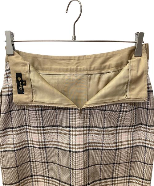 DRAWER（ドゥロワー）DRAWER (ドゥロワー) ラップスカート ピンク×ネイビー サイズ:Sの古着・服飾アイテム