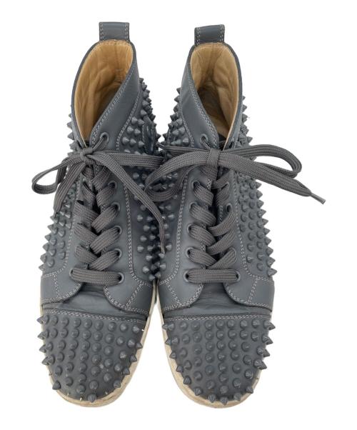 Christian Louboutin（クリスチャン・ルブタン）Christian Louboutin (クリスチャン・ルブタン) Louis Spikes グレー サイズ:42の古着・服飾アイテム