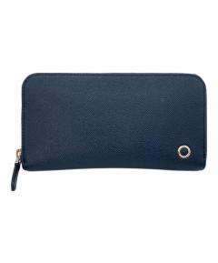 中古・古着通販】BVLGARI (ブルガリ) ラウンドジップ長財布 ネイビー