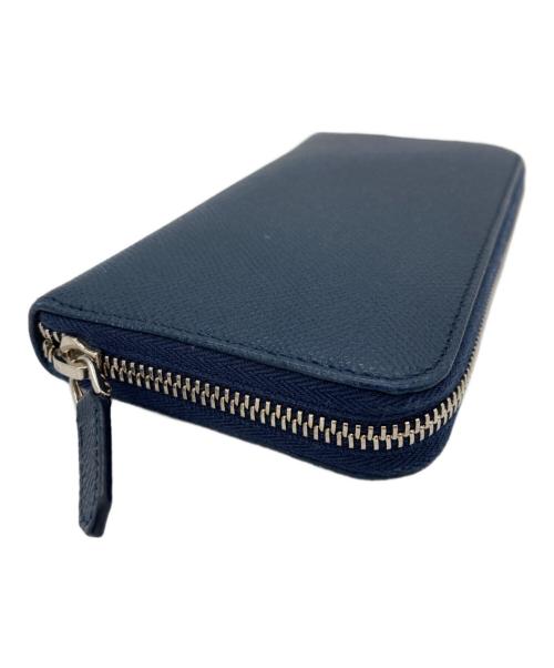 BVLGARI（ブルガリ）BVLGARI (ブルガリ) 長財布 ネイビーの古着・服飾アイテム