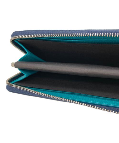 BVLGARI（ブルガリ）BVLGARI (ブルガリ) 長財布 ネイビーの古着・服飾アイテム