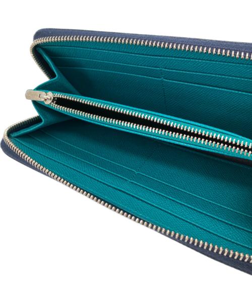 BVLGARI（ブルガリ）BVLGARI (ブルガリ) 長財布 ネイビーの古着・服飾アイテム