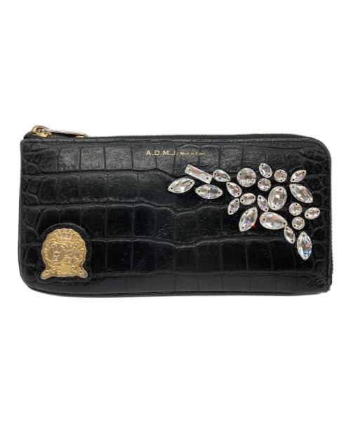 A.D.M.J.（エーディーエムジェイ）A.D.M.J. (エーディーエムジェイ) 長財布 ブラックの古着・服飾アイテム