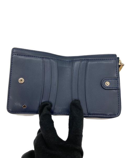 Kate Spade（ケイトスペード）Kate Spade (ケイトスペード) 2つ折り財布 ネイビーの古着・服飾アイテム