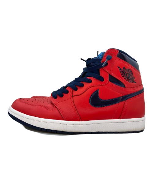 NIKE（ナイキ）NIKE (ナイキ) ハイカットスニーカー レッド×ネイビー サイズ:27の古着・服飾アイテム