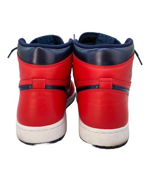NIKE（ナイキ）NIKE (ナイキ) ハイカットスニーカー レッド×ネイビー サイズ:27の古着・服飾アイテム