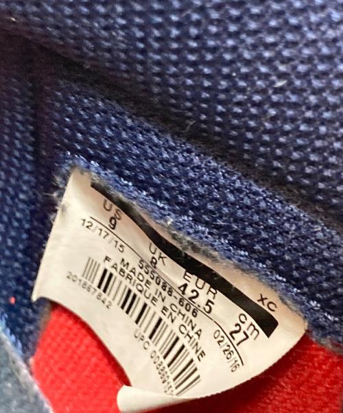 NIKE（ナイキ）NIKE (ナイキ) ハイカットスニーカー レッド×ネイビー サイズ:27の古着・服飾アイテム