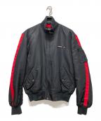 POLO JEANS CO.ポロジーンズカンパニー）の古着「MA-1ジャケット」｜ブラック×レッド