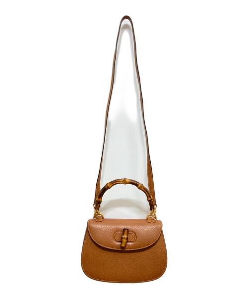 GUCCI（グッチ）GUCCI (グッチ) ショルダーバッグ　バンブー ブラウンの古着・服飾アイテム