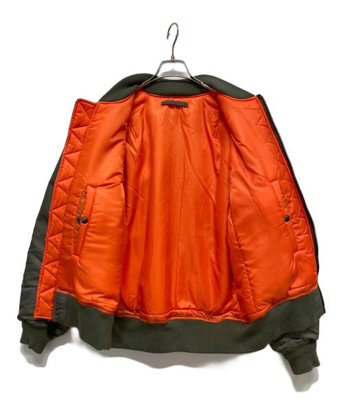 HOUSTON（ヒューストン）HOUSTON (ヒューストン) MA-1ジャケット グリーン サイズ:XLの古着・服飾アイテム