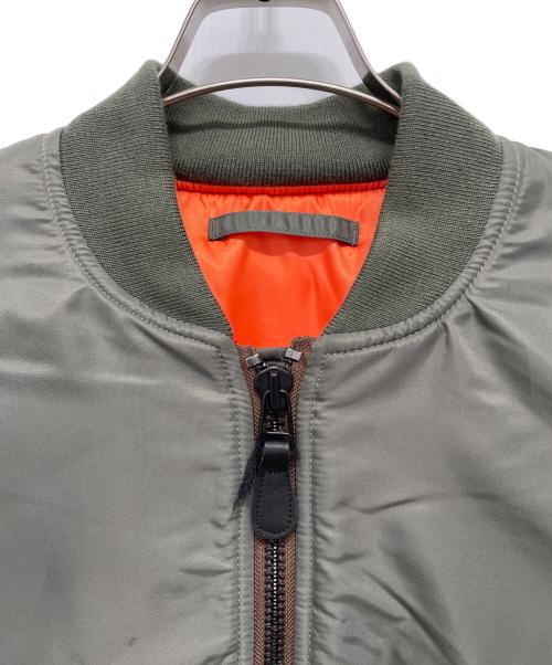 HOUSTON（ヒューストン）HOUSTON (ヒューストン) MA-1ジャケット グリーン サイズ:XLの古着・服飾アイテム