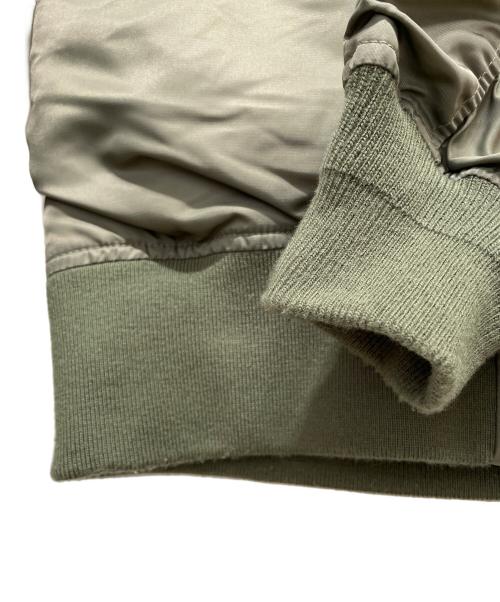 HOUSTON（ヒューストン）HOUSTON (ヒューストン) MA-1ジャケット グリーン サイズ:XLの古着・服飾アイテム