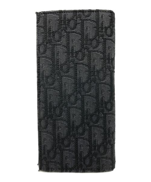 Dior（ディオール）Dior (ディオール) ロングウォレット グレー×ブラックの古着・服飾アイテム