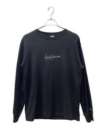 New Era×YOHJI YAMAMOTO（ニューエラ×ヨウジヤマモト）の古着「18AW シルバーロゴ刺繍 カットソー」｜ブラック