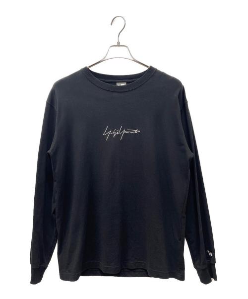 New Era（ニューエラ）New Era (ニューエラ) YOHJI YAMAMOTO (ヨウジヤマモト) 18AW シルバーロゴ刺繍 カットソー ブラック サイズ:Lの古着・服飾アイテム