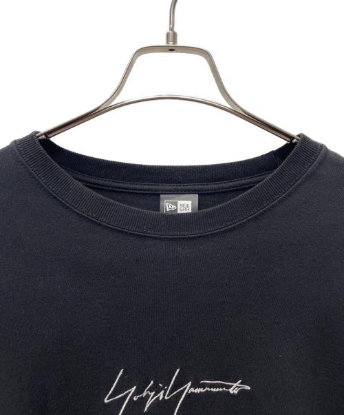 New Era（ニューエラ）New Era (ニューエラ) YOHJI YAMAMOTO (ヨウジヤマモト) 18AW シルバーロゴ刺繍 カットソー ブラック サイズ:Lの古着・服飾アイテム