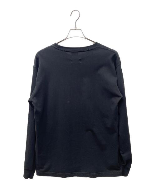New Era（ニューエラ）New Era (ニューエラ) YOHJI YAMAMOTO (ヨウジヤマモト) 18AW シルバーロゴ刺繍 カットソー ブラック サイズ:Lの古着・服飾アイテム