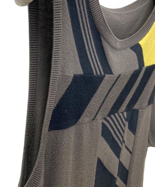 TOKUKO1erVOL（トクコプルミエヴォル）TOKUKO1erVOL (トクコプルミエヴォル) ワンピース グレー サイズ:Mの古着・服飾アイテム