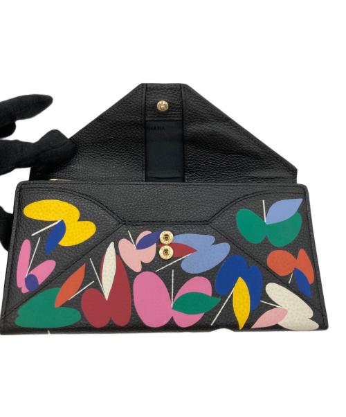 SAN HIDEAKI MIHARA（サンヒデアキミハラ）SAN HIDEAKI MIHARA (サンヒデアキミハラ) SHOGO SEKINE (ショウゴ セキネ) メール型長財布 ブラックの古着・服飾アイテム