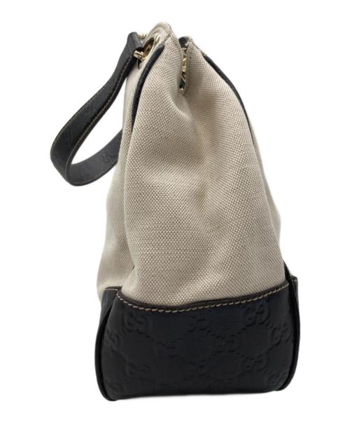 GUCCI（グッチ）GUCCI (グッチ) ワンショルダーバッグ ベージュ×ブラウンの古着・服飾アイテム