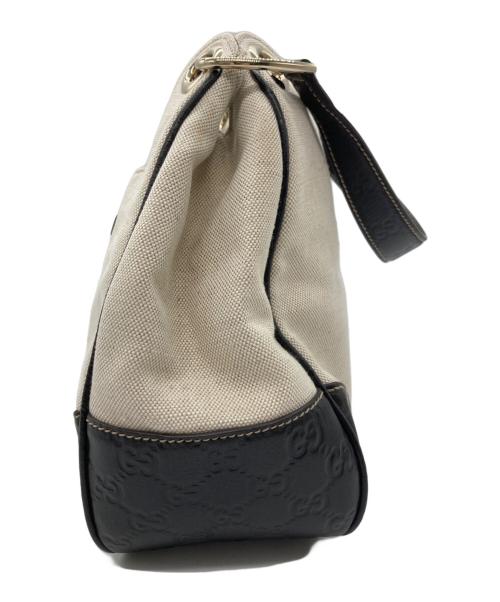 GUCCI（グッチ）GUCCI (グッチ) ワンショルダーバッグ ベージュ×ブラウンの古着・服飾アイテム