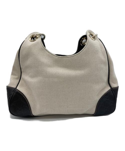 GUCCI（グッチ）GUCCI (グッチ) ワンショルダーバッグ ベージュ×ブラウンの古着・服飾アイテム