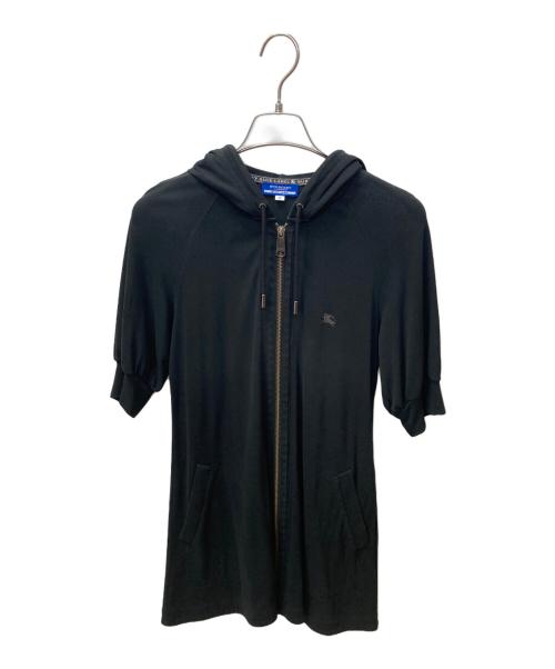 BURBERRY BLUE LABEL（バーバリー ブルー レーベル）BURBERRY BLUE LABEL (バーバリーロンドンブルーレーベル) ジップ付きパーカー ブラック サイズ:38の古着・服飾アイテム