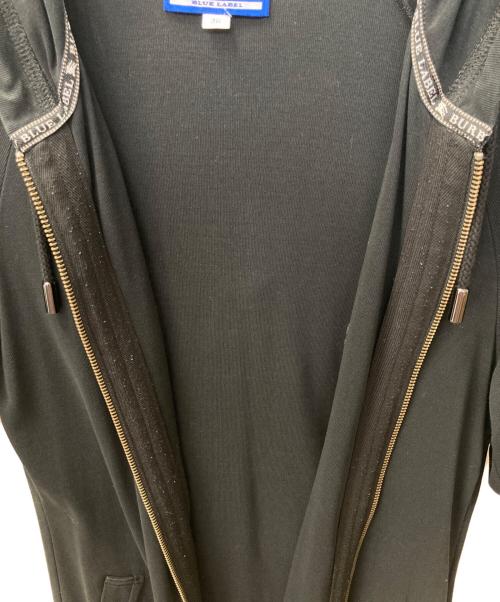 BURBERRY BLUE LABEL（バーバリー ブルー レーベル）BURBERRY BLUE LABEL (バーバリーロンドンブルーレーベル) ジップ付きパーカー ブラック サイズ:38の古着・服飾アイテム