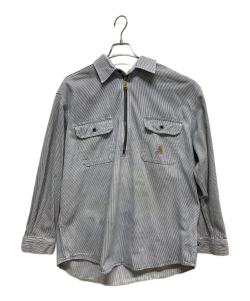 CarHartt（カーハート）CarHartt (カーハート) HICKORY STRIPE SHIRT ネイビー サイズ:XLの古着・服飾アイテム