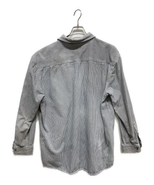 CarHartt（カーハート）CarHartt (カーハート) HICKORY STRIPE SHIRT ネイビー サイズ:XLの古着・服飾アイテム