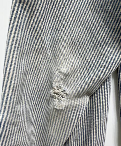 CarHartt（カーハート）CarHartt (カーハート) HICKORY STRIPE SHIRT ネイビー サイズ:XLの古着・服飾アイテム