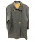 Burberry'sバーバリー）の古着「カシミヤ混コート」｜ネイビー